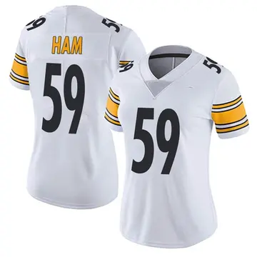 Nike Jack Ham Women's Limited Pittsburgh Steelers White Vapor Untouchable Jersey