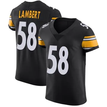 Nike Jack Lambert Men's Elite Pittsburgh Steelers Black Team Color Vapor Untouchable Jersey