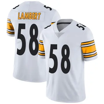Nike Jack Lambert Men's Limited Pittsburgh Steelers White Vapor Untouchable Jersey