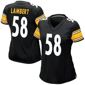 Nike Jack Lambert Women's Game Pittsburgh Steelers Black Team Color Jersey