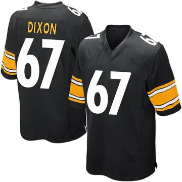 Nike Jake Dixon Men's Game Pittsburgh Steelers Black Team Color Jersey