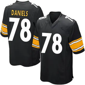 Nike James Daniels Youth Game Pittsburgh Steelers Black Team Color Jersey