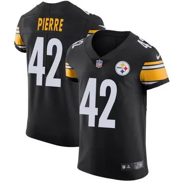 Nike James Pierre Men's Elite Pittsburgh Steelers Black Team Color Vapor Untouchable Jersey