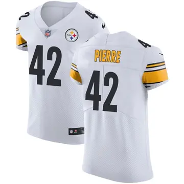 Nike James Pierre Men's Elite Pittsburgh Steelers White Vapor Untouchable Jersey