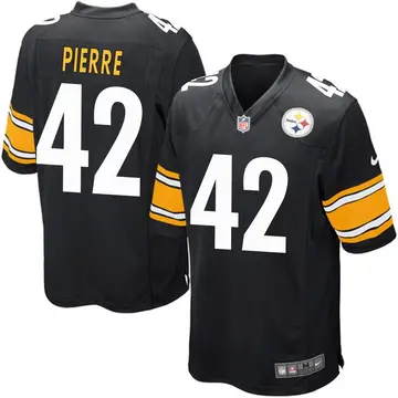 Nike James Pierre Youth Game Pittsburgh Steelers Black Team Color Jersey