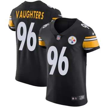Nike James Vaughters Men's Elite Pittsburgh Steelers Black Team Color Vapor Untouchable Jersey