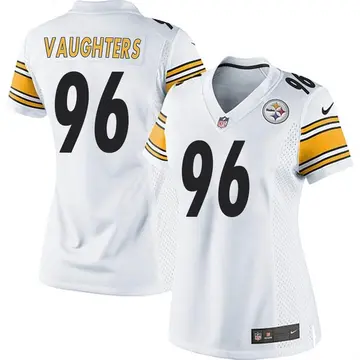Nike James Vaughters Women's Game Pittsburgh Steelers White Jersey