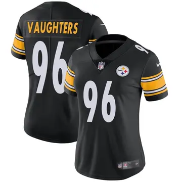Nike James Vaughters Women's Limited Pittsburgh Steelers Black Team Color Vapor Untouchable Jersey