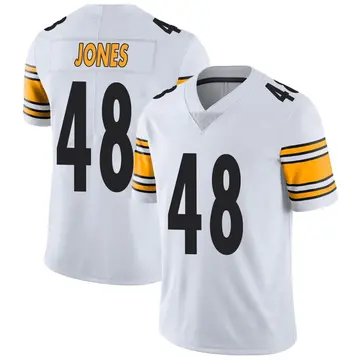 Nike Jamir Jones Men's Limited Pittsburgh Steelers White Vapor Untouchable Jersey