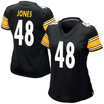 Nike Jamir Jones Women's Game Pittsburgh Steelers Black Team Color Jersey