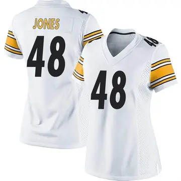 Nike Jamir Jones Women's Game Pittsburgh Steelers White Jersey