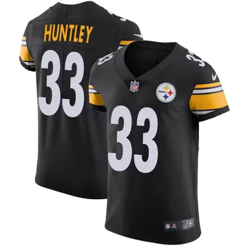Nike Jason Huntley Men's Elite Pittsburgh Steelers Black Team Color Vapor Untouchable Jersey