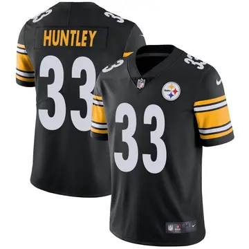 Nike Jason Huntley Men's Limited Pittsburgh Steelers Black Team Color Vapor Untouchable Jersey