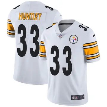 Nike Jason Huntley Men's Limited Pittsburgh Steelers White Vapor Untouchable Jersey