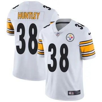 Nike Jason Huntley Men's Limited Pittsburgh Steelers White Vapor Untouchable Jersey