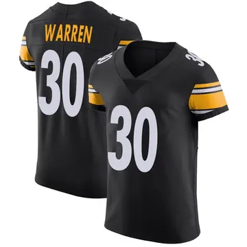 Nike Jaylen Warren Men's Elite Pittsburgh Steelers Black Team Color Vapor Untouchable Jersey