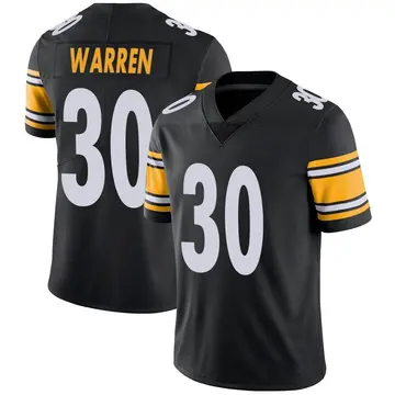 Nike Jaylen Warren Men's Limited Pittsburgh Steelers Black Team Color Vapor Untouchable Jersey