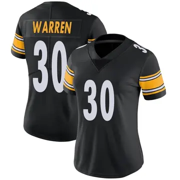 Nike Jaylen Warren Women's Limited Pittsburgh Steelers Black Team Color Vapor Untouchable Jersey