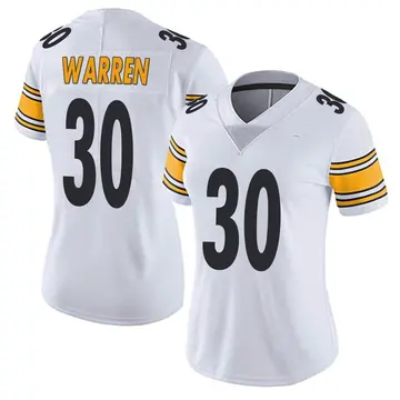 Nike Jaylen Warren Women's Limited Pittsburgh Steelers White Vapor Untouchable Jersey