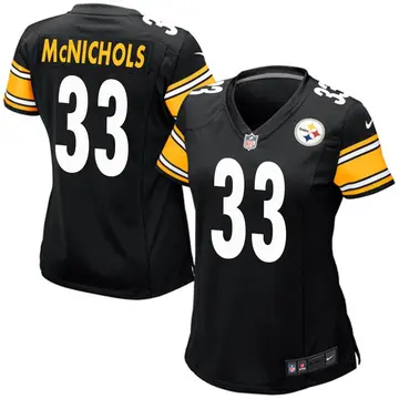 Nike Jeremy McNichols Women's Game Pittsburgh Steelers Black Team Color Jersey
