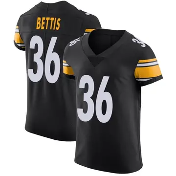Nike Jerome Bettis Men's Elite Pittsburgh Steelers Black Team Color Vapor Untouchable Jersey