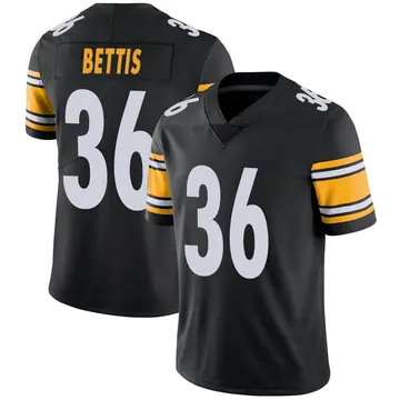 Nike Jerome Bettis Men's Limited Pittsburgh Steelers Black Team Color Vapor Untouchable Jersey