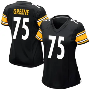 Nike Joe Greene Women's Game Pittsburgh Steelers Black Team Color Jersey