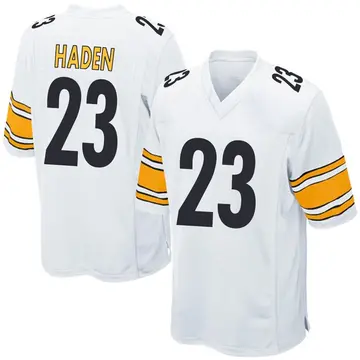 Nike Joe Haden Men's Game Pittsburgh Steelers White Jersey