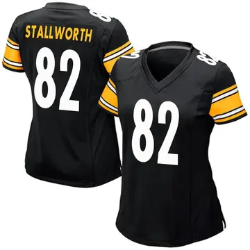 Nike John Stallworth Women's Game Pittsburgh Steelers Black Team Color Jersey