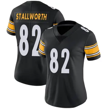 Nike John Stallworth Women's Limited Pittsburgh Steelers Black Team Color Vapor Untouchable Jersey