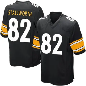 Nike John Stallworth Youth Game Pittsburgh Steelers Black Team Color Jersey