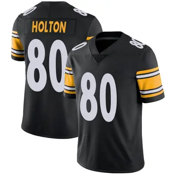 Nike Johnny Holton Men's Limited Pittsburgh Steelers Black Team Color Vapor Untouchable Jersey