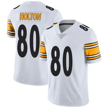 Nike Johnny Holton Men's Limited Pittsburgh Steelers White Vapor Untouchable Jersey