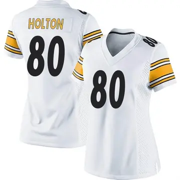 Nike Johnny Holton Women's Game Pittsburgh Steelers White Jersey