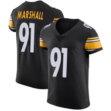 Nike Jonathan Marshall Men's Elite Pittsburgh Steelers Black Team Color Vapor Untouchable Jersey