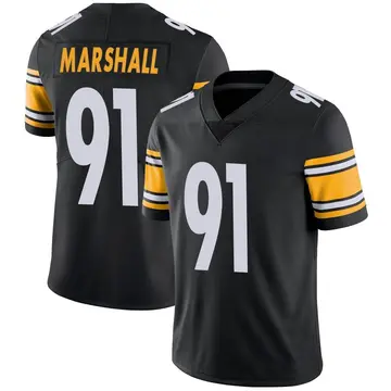 Nike Jonathan Marshall Men's Limited Pittsburgh Steelers Black Team Color Vapor Untouchable Jersey
