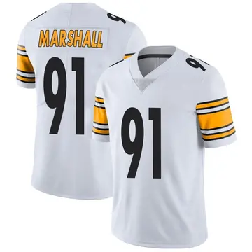Nike Jonathan Marshall Men's Limited Pittsburgh Steelers White Vapor Untouchable Jersey