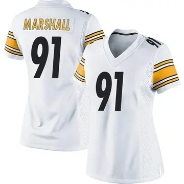 Nike Jonathan Marshall Women's Game Pittsburgh Steelers White Jersey