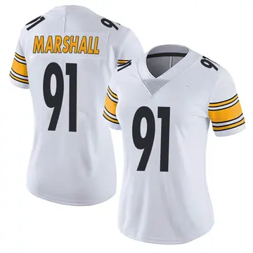 Nike Jonathan Marshall Women's Limited Pittsburgh Steelers White Vapor Untouchable Jersey