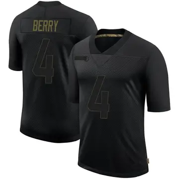 Nike Jordan Berry Men's Limited Pittsburgh Steelers Black 2020 Salute To Service Jersey