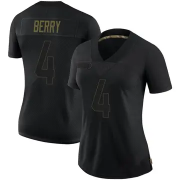 Nike Jordan Berry Women's Limited Pittsburgh Steelers Black 2020 Salute To Service Jersey
