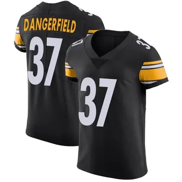 Nike Jordan Dangerfield Men's Elite Pittsburgh Steelers Black Team Color Vapor Untouchable Jersey