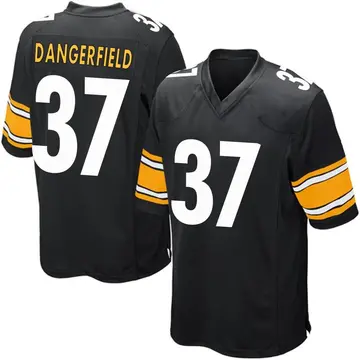 Nike Jordan Dangerfield Men's Game Pittsburgh Steelers Black Team Color Jersey
