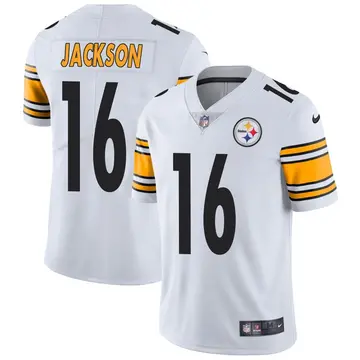 Nike Josh Jackson Men's Limited Pittsburgh Steelers White Vapor Untouchable Jersey