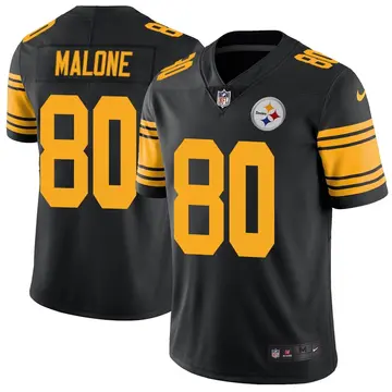 Nike Josh Malone Men's Limited Pittsburgh Steelers Black Color Rush Jersey
