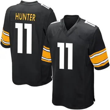 Nike Justin Hunter Men's Game Pittsburgh Steelers Black Team Color Jersey