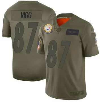 Nike Justin Rigg Men's Limited Pittsburgh Steelers Camo 2019 Salute to Service Jersey
