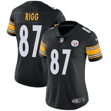 Nike Justin Rigg Women's Limited Pittsburgh Steelers Black Team Color Vapor Untouchable Jersey