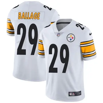 Nike Kalen Ballage Youth Limited Pittsburgh Steelers White Vapor Untouchable Jersey