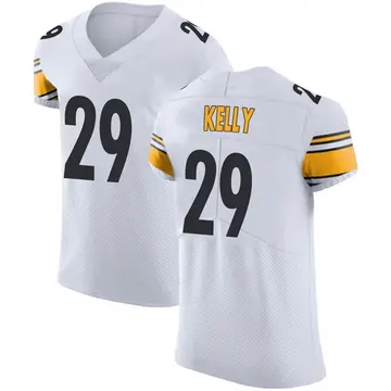 Nike Kam Kelly Men's Elite Pittsburgh Steelers White Vapor Untouchable Jersey